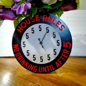 House rules Decor clock